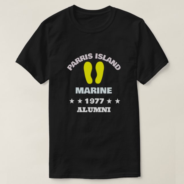 PARRIS ISLAND ALUMNI 77 T-Shirt (Design Front)