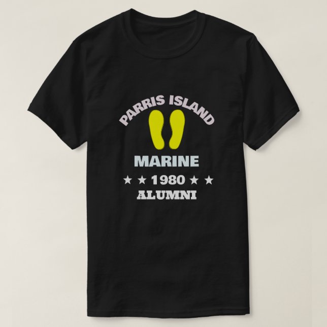 PARRIS ISLAND ALUMNI 80 T-Shirt (Design Front)