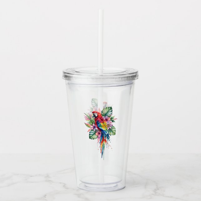 Parrot Acrylic Tumbler (Front)