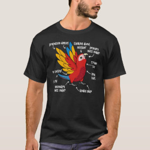 Parrot Anatomy I Scarlet Macaw T-Shirt