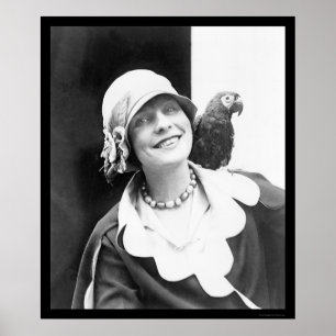 Parrot and Happy Lady 1924 Poster