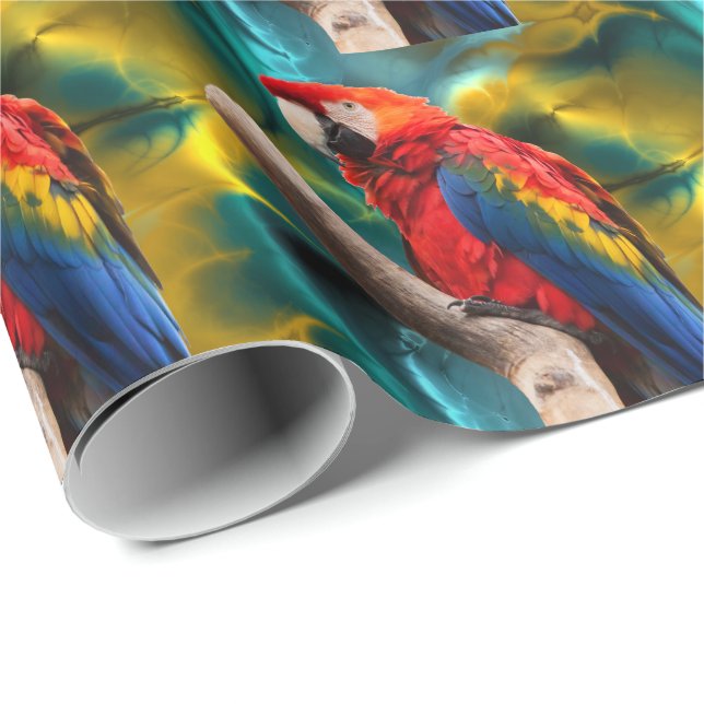 Parrot Art 1 Wrapping Paper (Roll Corner)