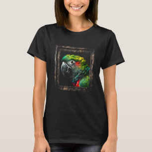 Parrot Artwork - Animal Bird Art Parrot T-Shirt