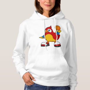 Parrot as Basketball player with Basketball Hoodie