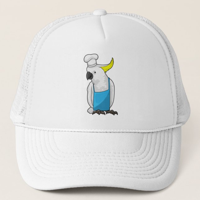 Parrot as Chef with Cooking hat (Front)