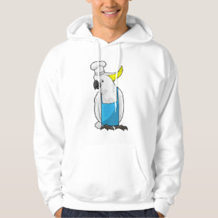 Parrot as Chef with Cooking hat Hoodie