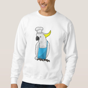 Parrot as Chef with Cooking hat Sweatshirt