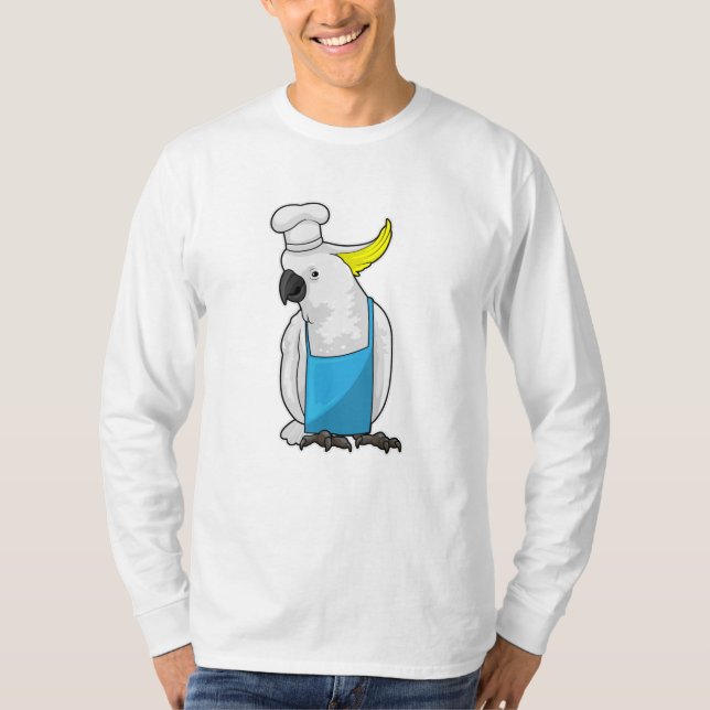 Parrot as Chef with Cooking hat T-Shirt (Front)