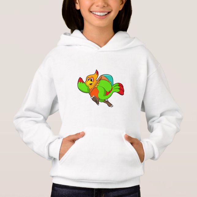 Parrot as Hiker with Backpack (Front)