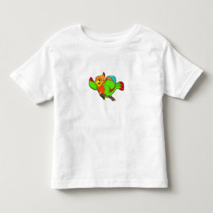 Parrot as Hiker with Backpack Toddler T-Shirt