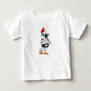 Parrot as Musician with Sunglasses Baby T-Shirt