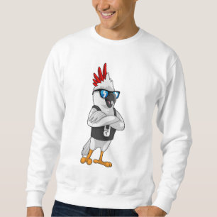 Parrot as Musician with Sunglasses Sweatshirt