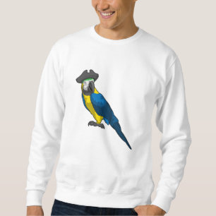Parrot as Pirate with Hat Sweatshirt