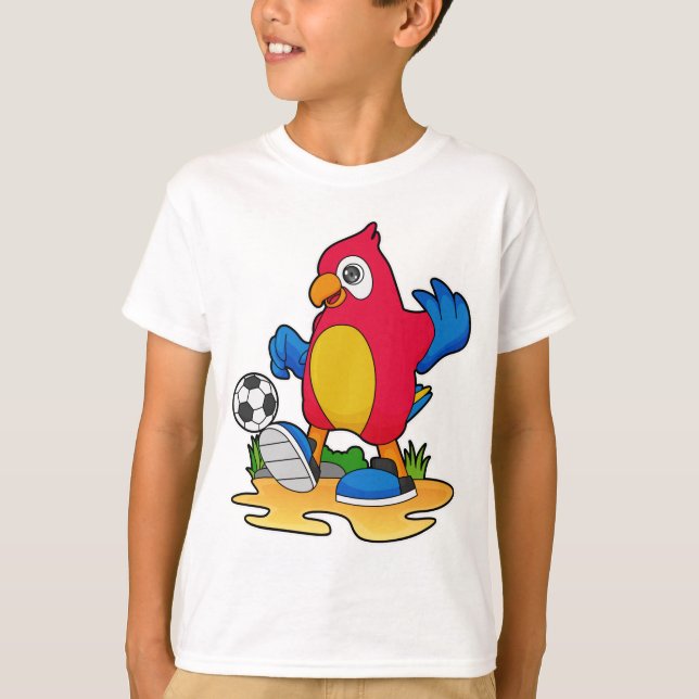 Parrot as Soccer player with Soccer T-Shirt (Front)