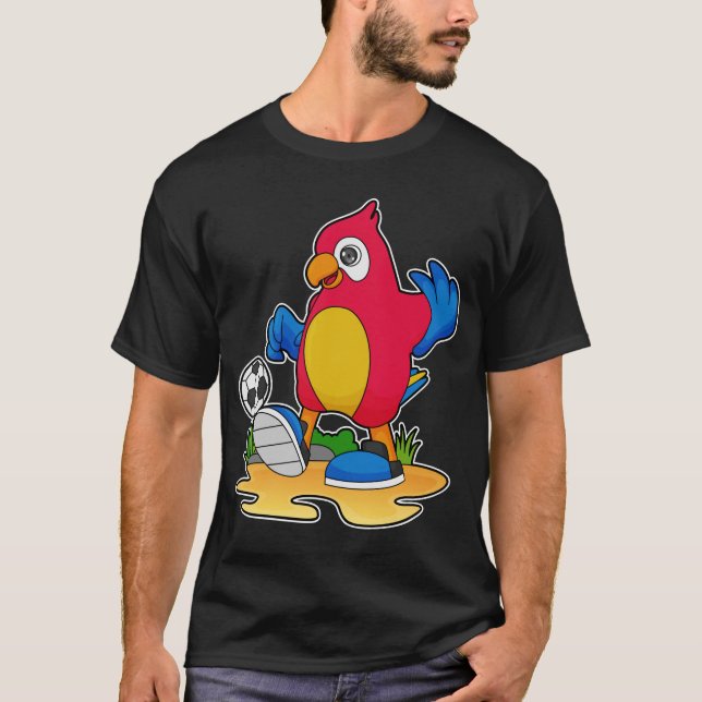 Parrot as Soccer player with Soccer T-Shirt (Front)
