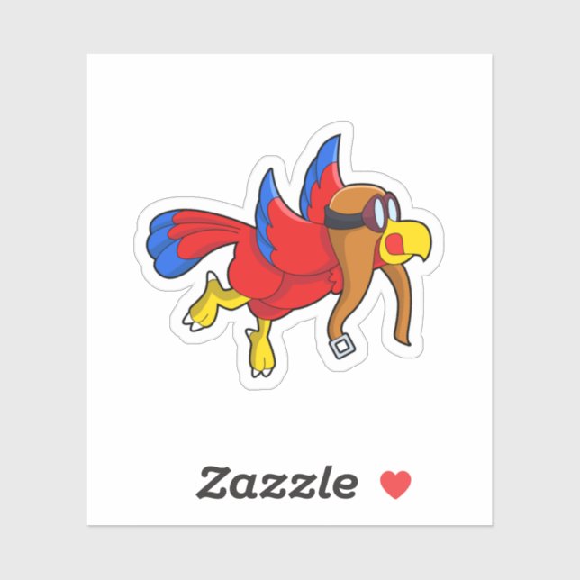 Parrot at Flying as Pilot (Sheet)