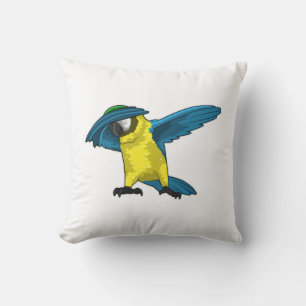 Parrot at Hip Hop Dance Dab Cushion