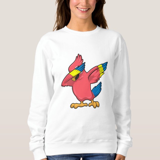 Parrot at Hip Hop Dance Dab Sweatshirt (Front)