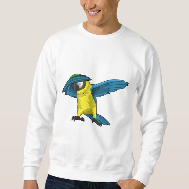 Parrot at Hip Hop Dance Dab Sweatshirt (Front)