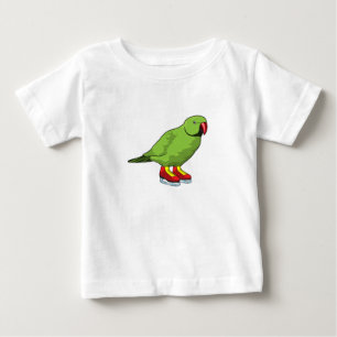 Parrot at Ice skating with Ice skates Baby T-Shirt