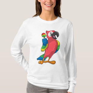 Parrot at Music with Maracas T-Shirt