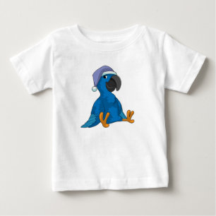 Parrot at Sleeping with Nightcap Baby T-Shirt