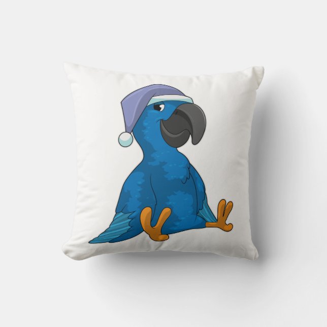 Parrot at Sleeping with Nightcap Cushion (Front)