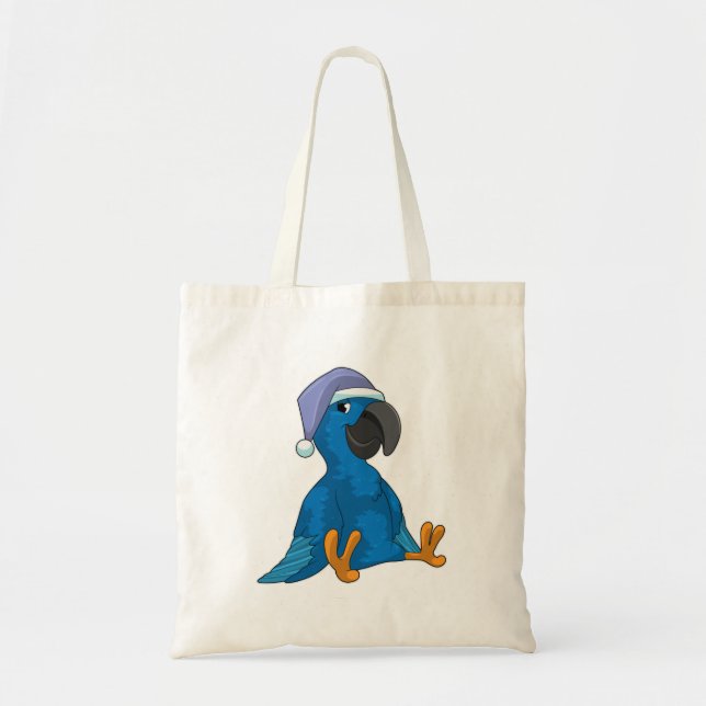 Parrot at Sleeping with Nightcap Tote Bag (Front)