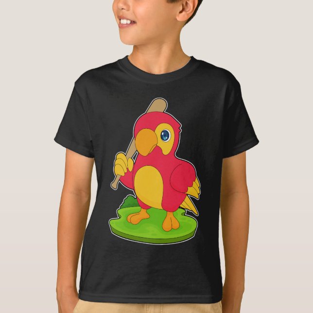Parrot Baseball Baseball bat T-Shirt (Front)