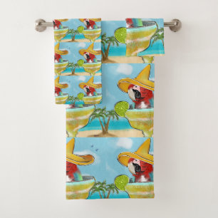 Parrot Bath Towel Set