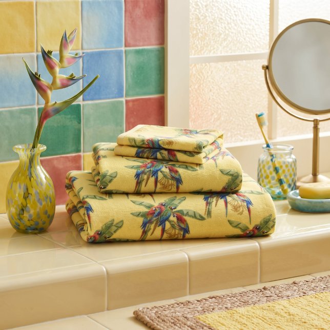 Parrot Bath Towel Set (Creator Uploaded)