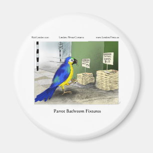 Parrot Bathroom Fixtures Tees Mugs Cards Gifts Magnet