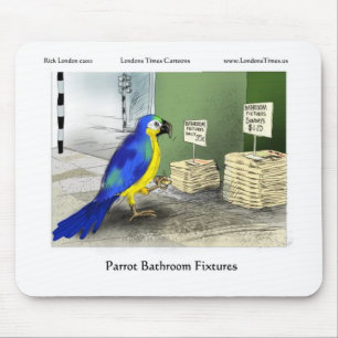 Parrot Bathroom Fixtures Tees Mugs Cards Gifts Mouse Mat