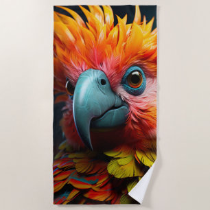 Parrot Beach Towel