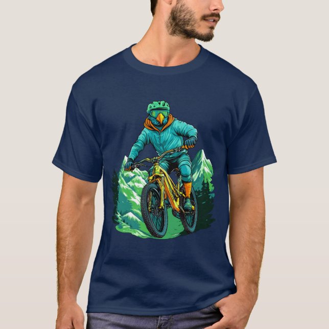 Parrot Bike - Biker Parrots T-Shirt (Front)