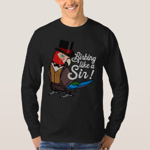 Parrot Birbing Like A Sir I Green winged Macaw T-Shirt