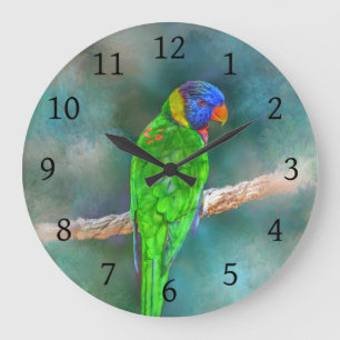 Parrot Bird 80 Large Clock