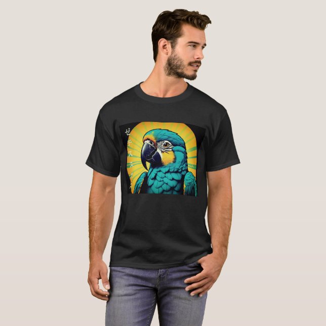 Parrot Bird Design T-Shirt for Men (Front Full)