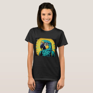Parrot Bird Design T-Shirt for Women