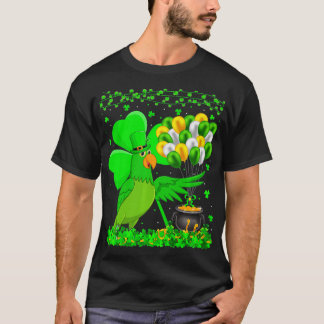 Parrot Bird Lover Funny Shamrock Parrot St Patrick T-Shirt