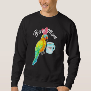 Parrot Bird Mum Sleepy Sun Parakeet Watercolor Sweatshirt