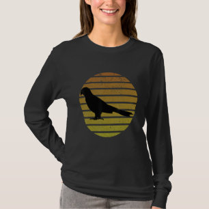 Parrot Bird Vintage Distressed Retro Style Silhoue T-Shirt