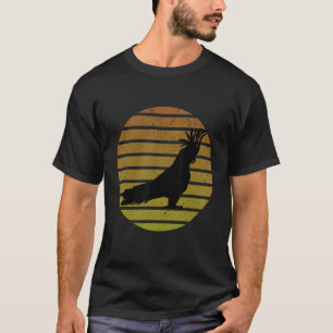 Parrot Bird Vintage Distressed Retro Style Silhoue T-Shirt