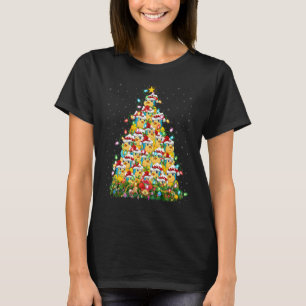 Parrot Bird  Xmas Lights Santa Parrot Christmas Tr T-Shirt
