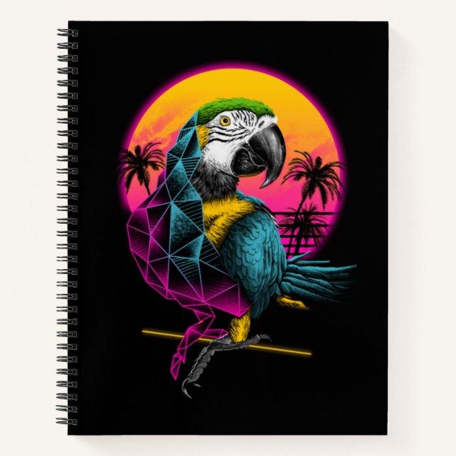 Parrot birds cute notebook (Front)