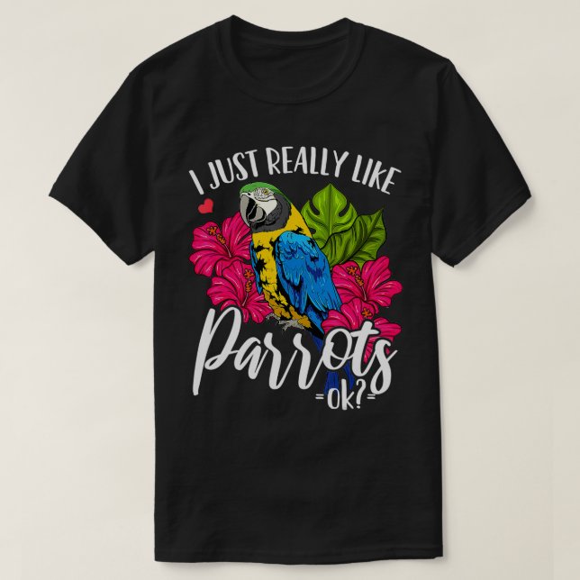 Parrot Birds  T-Shirt (Design Front)