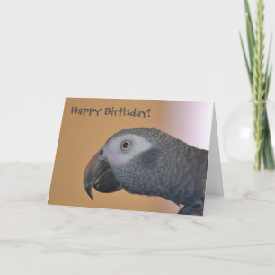 Parrot Birthday Card