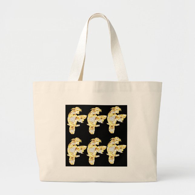 PARROT BLING LARGE TOTE BAG (Front)