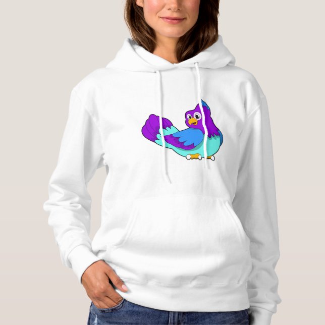 Parrot blue hoodie (Front)
