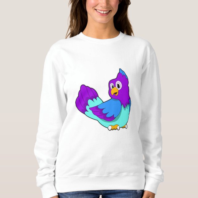 Parrot blue sweatshirt (Front)